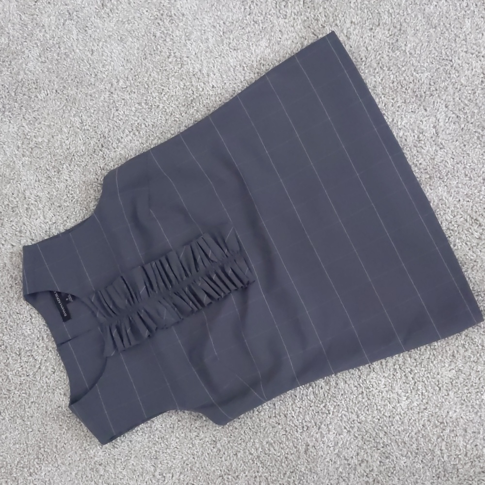 NWOT! Banana Republic Wool Blend Shell Top w/Ruffle Detail, Size 2